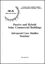 Passive and Hybrid Solar Commercial Buildings: Advanced Case Studies Seminar