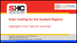 Solar Cooling for the Sunbelt Regions