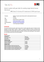 Generic system with gas boiler for existing single family houses (Germany)